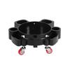Car Wash Bucket Cart Cup-Style Holders Wheeled Base-Piece Molded Cleaning