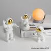3Pc Astronaut Decor Action Figures and Moon Home Decor Resin Astronaut Statue Room Office Desktop Decoration Presents Boy Gift