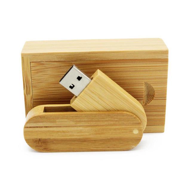 Bamboo & Wood 32GB USB Flash Drive with Custom Logo - Perfect for Graduation Souvenirs & Promotional Gifts