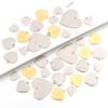 10pcs/Lot Stainless Steel Pendant Peach Heart Pendant With Different Size For Jewelry Making DIY Bracelet Necklace Accessories