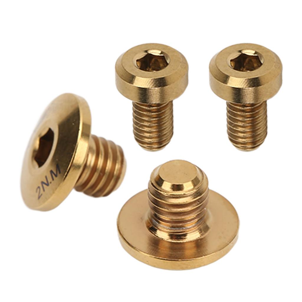 RISK Titanium Alloy Separate Oil Cylinder Lid Bolts Bicycle Hydraulic Brake Bolt for M610 M615 M675 M785 Gold