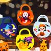Handmade Materials Halloween Candy Bag Crafts Gift Basket Trick or Treat Felt Bag  Kids