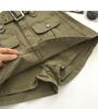 Korean Style High-Waisted A-Line Denim Skirt Pants with Belt for Women - Summer 2025 Collection