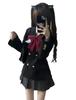 Jundakara School Blazer and Skirt Set with Detachable High School Uniform for Pleated Sickly Perfect for Entrance and Stage Perfect for and Size S (2