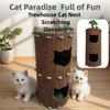 All-in-one Cat Castle House 2-layer Cat Bed New Cat House  Cat Furniture