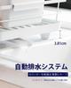 Kitsure Dish Drainer Dish Drainer with Cutlery Dish Drying Deep X White - Space-Saving Box, Rack, 30.5cm 39.6cm Wide,