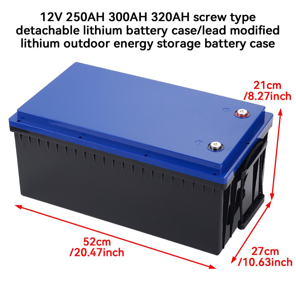 12V 230AH-340AH Screw Type Plastic Lithium Battery Case Box Outdoor Waterproof Power Generation Energy Storage Power Case