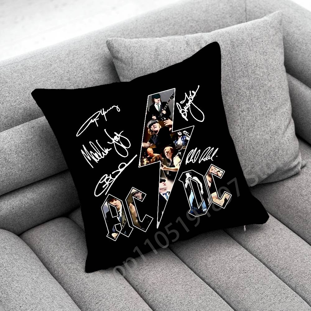 

A-AC Highway to Hell D-DC Throw Pillow Case For 45x45cm 40x40cm 55x55cm 50x50cm 30x30cm Square Car Pillowcase Shell 30cmx30cm