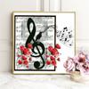 Full Round Square Drill Diamond Embroidery Music Cross Stitch Diamond Painting Landscape Mosaic Bird Rhinestone Kit Home Decor