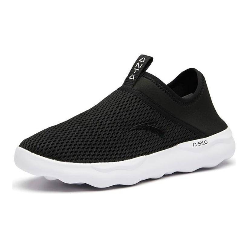 Anta Comfortable Versatile Shock Absorbing Breathable Lightweight Low Top Training Shoes Men sneaker Black White 91928605-1