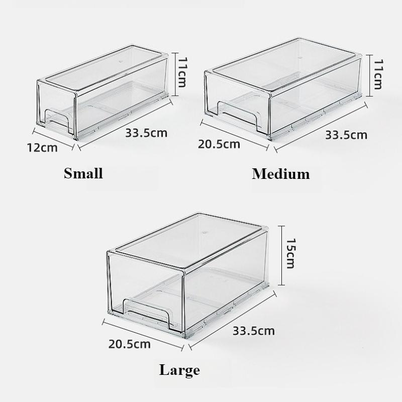 Acrylic Drawer-type Cosmetics Makeup Storage Box Organizer Desktop Storage Transparent Drawer Dustproof Mask Clear Boxes Cabinet