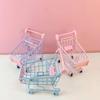 Colorful Funny Mini Supermarket Shopping Cart Photo Props Trolley Pet Bird Parrot Hamster Toy Children Kid Toy Storage Cart