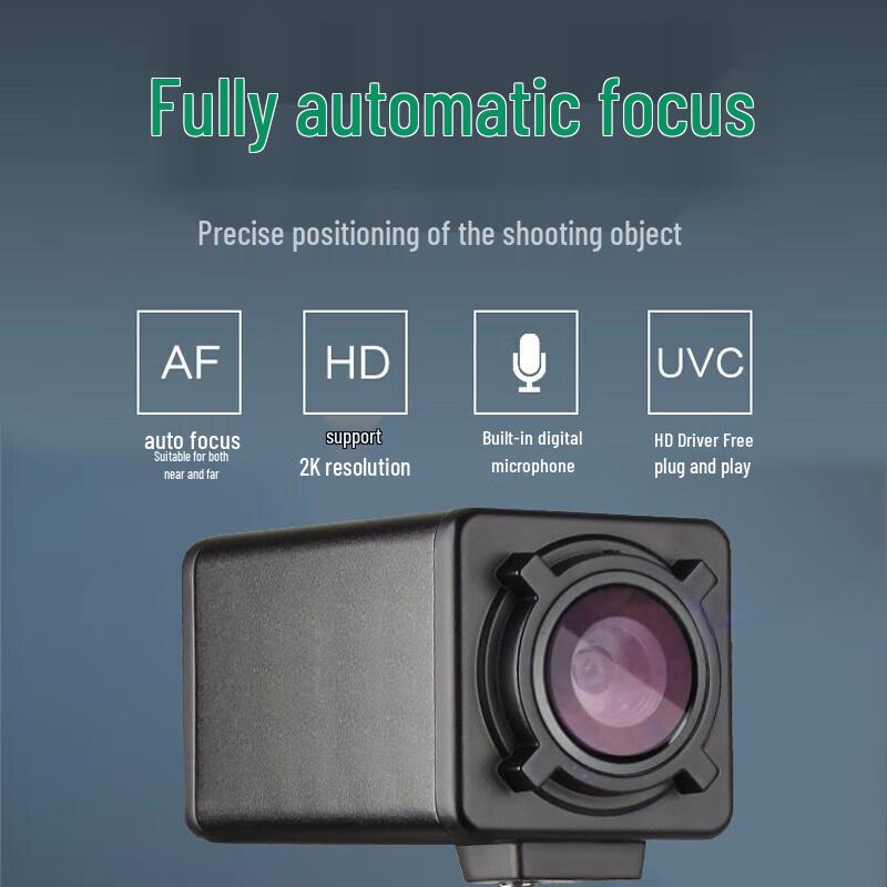 Guke HD Auto-Focus Live Streaming Webcam with Microphone and Floor Stand