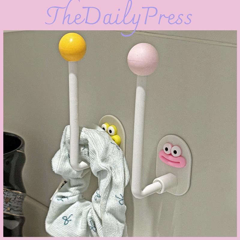 Big Eyes Mouth Design Woman Hair Rings And Hoops Wall Storage Rack For Bathroom Storage And Hair Accessories