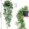 1 Stück künstliche Hängepflanze zur Dekoration der Wände und Gärten eines Hauses, Schlafzimmers oder Gartens Ohne Topf
