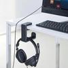 360° otočný stojan na slúchadlá bez vŕtania s držiakom na stôl pre pracovný stôl