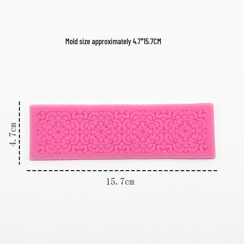 Vintage Pattern Fondant Silicone Mold Cake Border Decoration Set