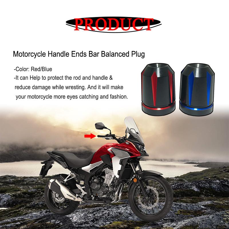 Fit For HONDA CB500X CB400X CB 500X CB500 X CB 400X CB400 X Motorcycle grips ends Handle Bar Cap End Plugs Handlebar Grips
