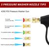 Foam Cannon for Pressure Washer Car Wash Foam Gun Kit M22-14mm and Quick Inlet Connector with Quick Connector  5PCS Nozzle Tips