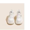 Platform white shoes women's 2025 new autumn and winter shoes women's versatile flat-soled lace-up velvet casual sports board shoes