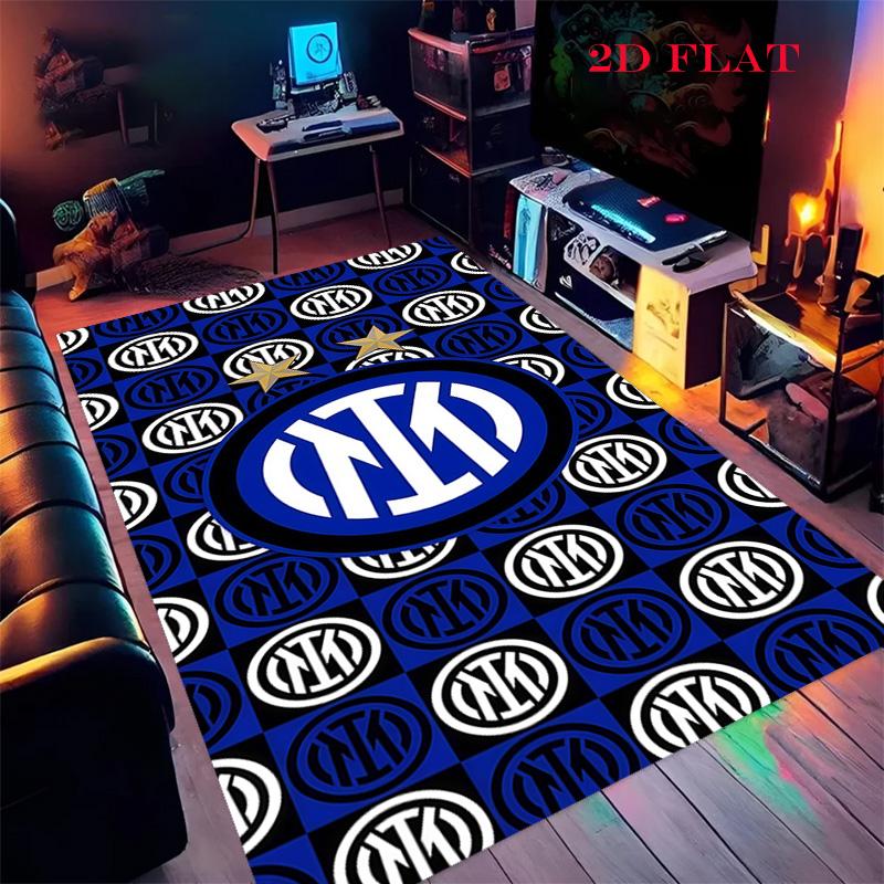 

Inter Milan logo Carpet Rug for Living Room Bedroom Home Sofa Decoration,Kids play Nonslip Floor Mat 40x60cm( 15x23in )