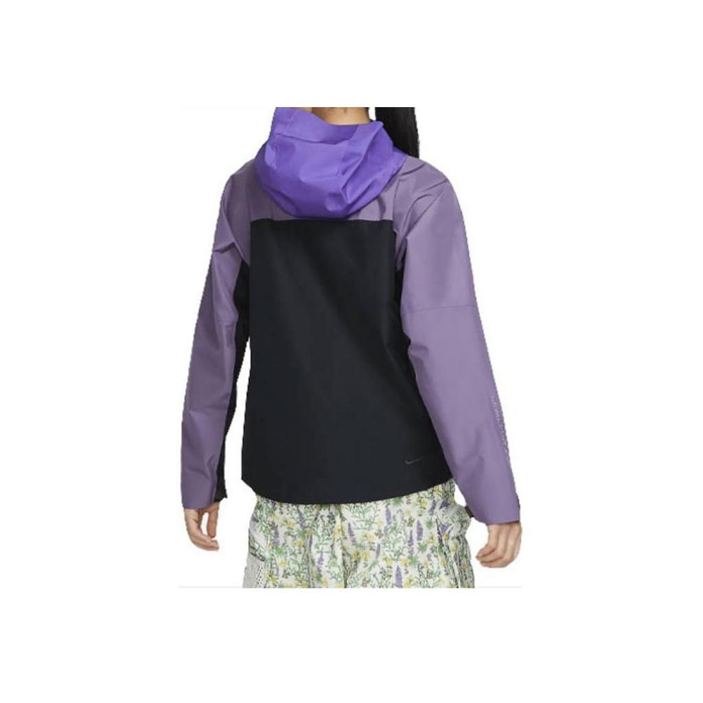 Nike Storm-Fit Colorblock Waterproof Windproof Half-Zip Hooded Jacket Women Jacket Purple DN3913-579