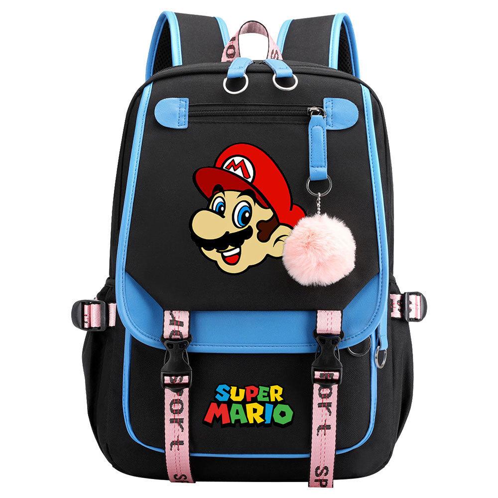 Super Printed Usb Teen Student School Bag Men'S And Women'S Casual Webbing Flip Backpack