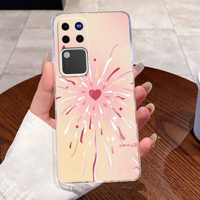 Jelly Casing For Vivo V30 Pro V2319 VivoV30 V2318 Clear Silicone Soft TPU Back Cover Cute Cat Rabbit Heart Protective Case