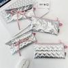 Quilted Bow Flip Pencil Bag Change Bag Women's Portable Storage Bag Multifunctional Student Stationery Box