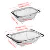 Stainless Steel Expandable Drainage Basket Stackable Design Quick Drain Hole Vegetable & Fruit Dish Drainage