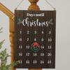 Wall Christmas Countdown Calendar Seasonal Decor 25 Days Advent Christmas Calendar Sign For Friends Neighbors Classroom Living