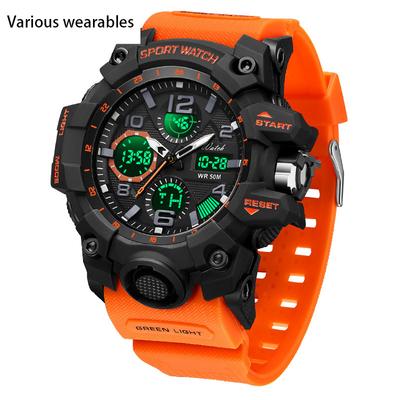 Middle and High School Students Fashion Men's Watch Outdoor Sports Multi-functional Waterproof Watch Watch Men