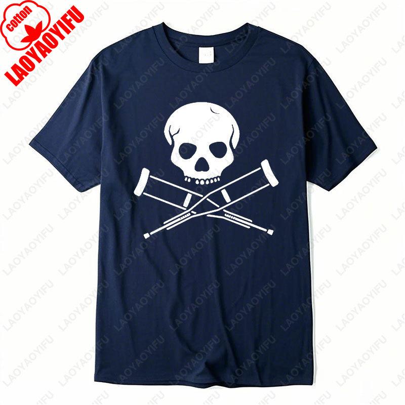 Jackass Pirat Rolig Jul Julklapp Födelsedags T-shirt Retro Bomulls T-shirts Punk Dödskalle Grafisk T-shirt Kvinnor Män Casual Camisetas