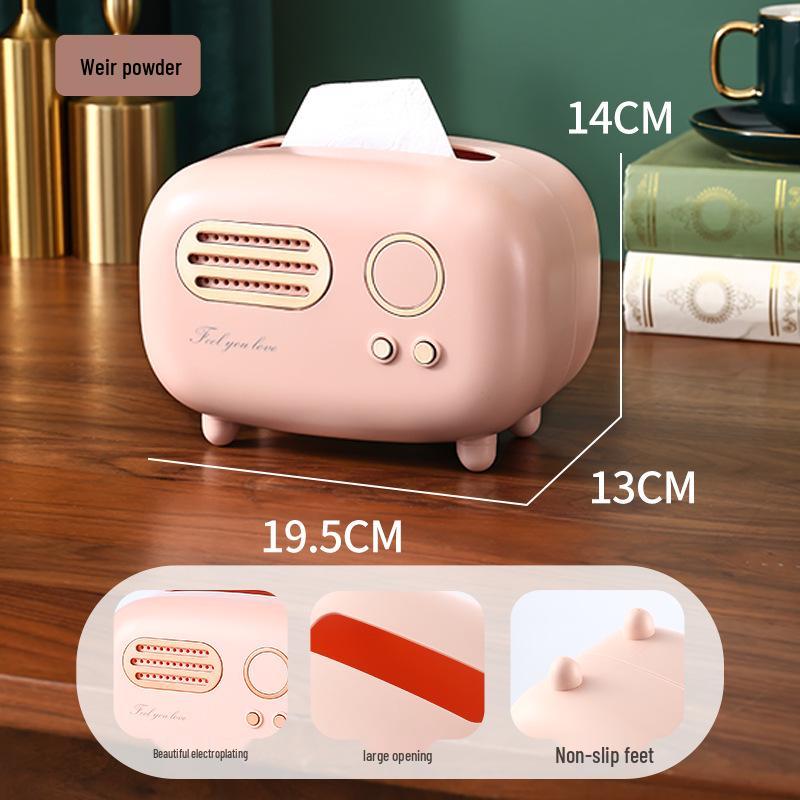 Luxe Remote Control Tissue & Storage Box for Living Room Coffee Table
