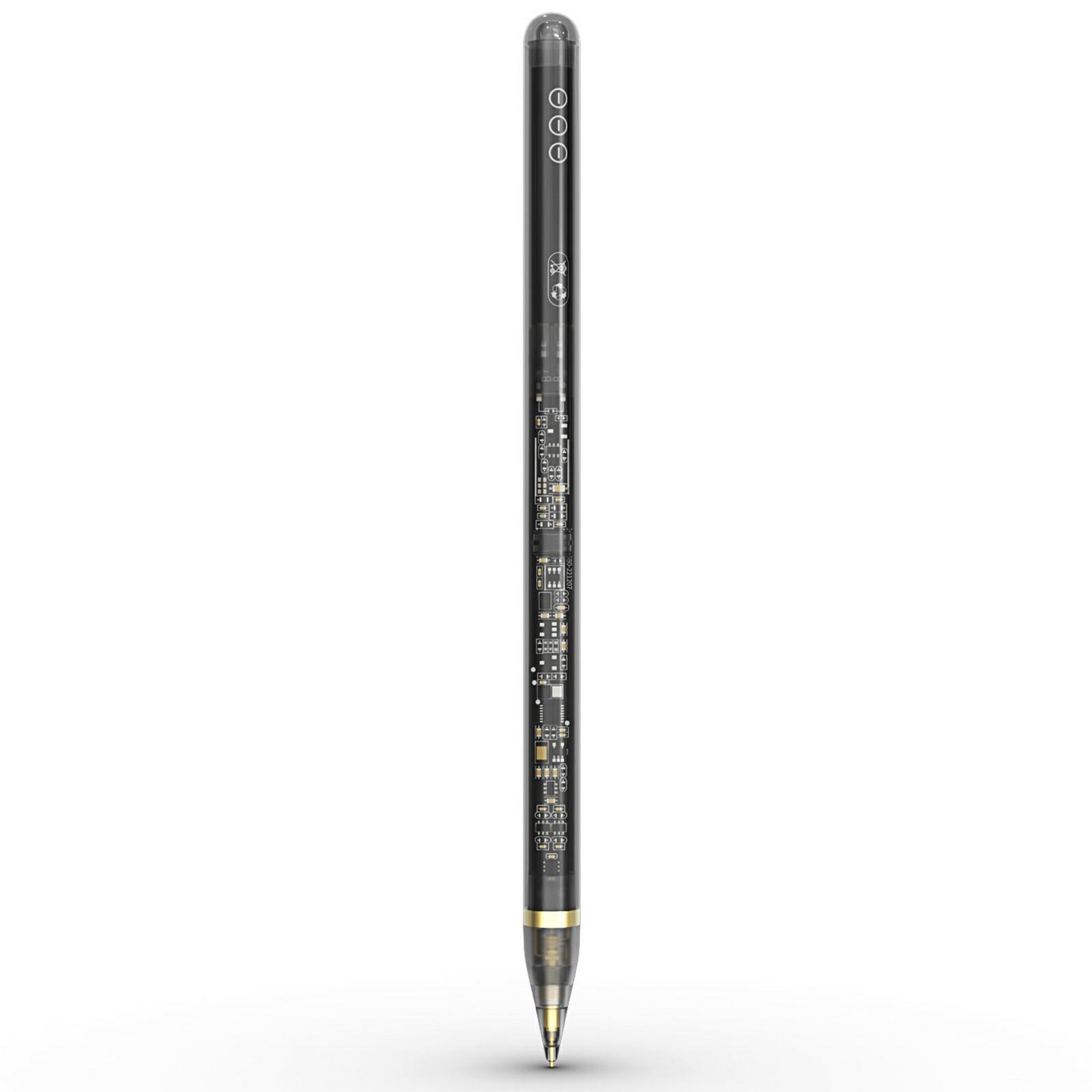 

10pro Transparent Active Capacitive Pen Tilt Sensitivity and Palm Rejection Stylus for iPad (Wireless Charging) A