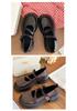 Mary Jane Women's Leather Shoes - 2023 Spring/Summer, Versatile Academy Style, Thick Sole, Low-Cut, Comfortable
