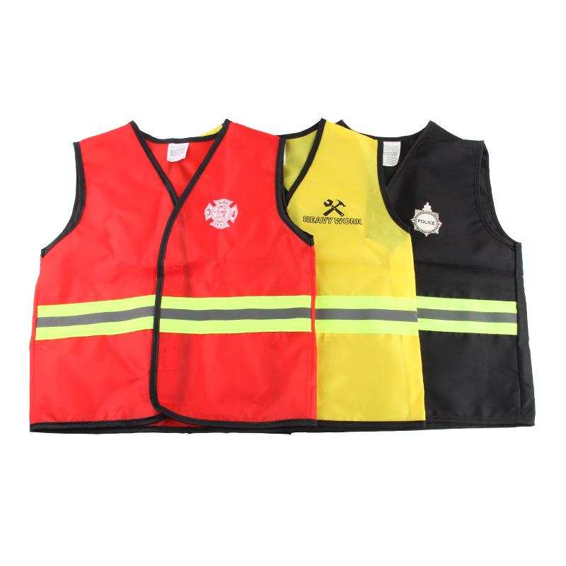 Children'S Party Experience Role-Playing Clothing Set Cosplay Fire Engineer Three-In-One Clothing Export