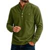 Top casual da uomo a tinta unita, vestibilità larga, con tasche