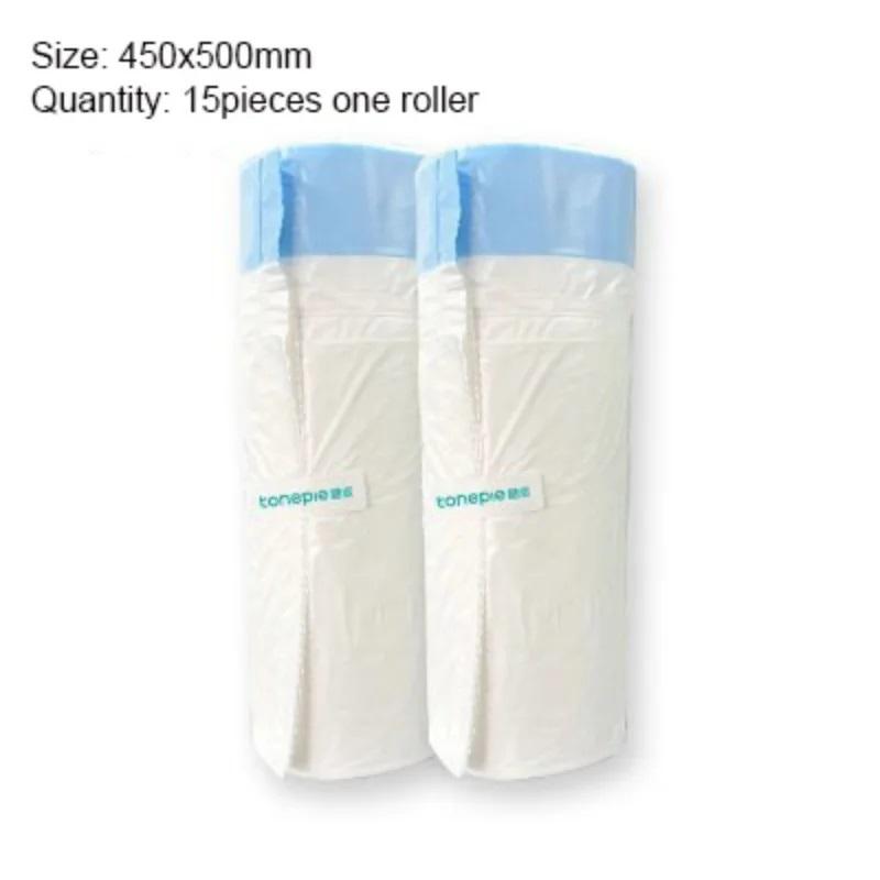 

Оригинальный мешок для мусора для кошачьего туалета 2/4 ролика Автоматический кошачий туалет для питомца Мешок для какашек 1 ролик 15 штук мешков для TONEPIE