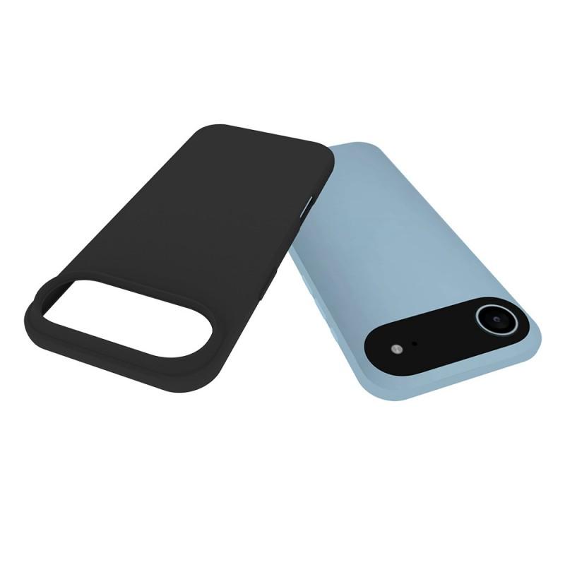 For iPhone 17 Air TPU Case WANLONFENG MS Series Matte Back Cover with Tempered Glass (Big Hole Lens)