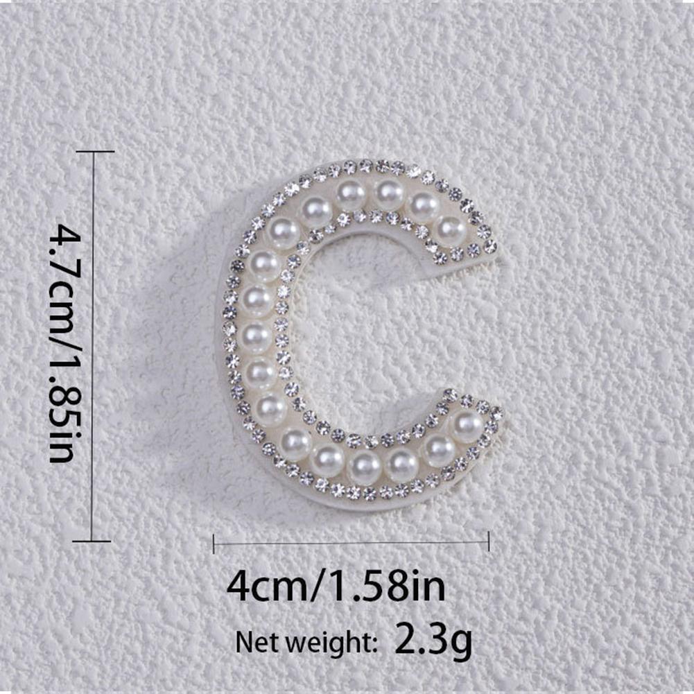 Pearl Letters Clothes Letter Alphabet Embroidery Sparkle