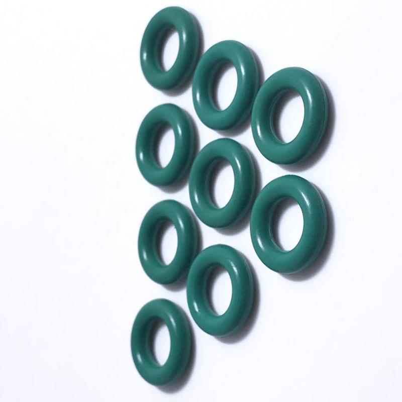 100 SZTUK Zestawy Wtryskiwaczy Paliwa Gumowe O-ringi FKM ROZMIAR:8*3.5MM, Zielony 21027