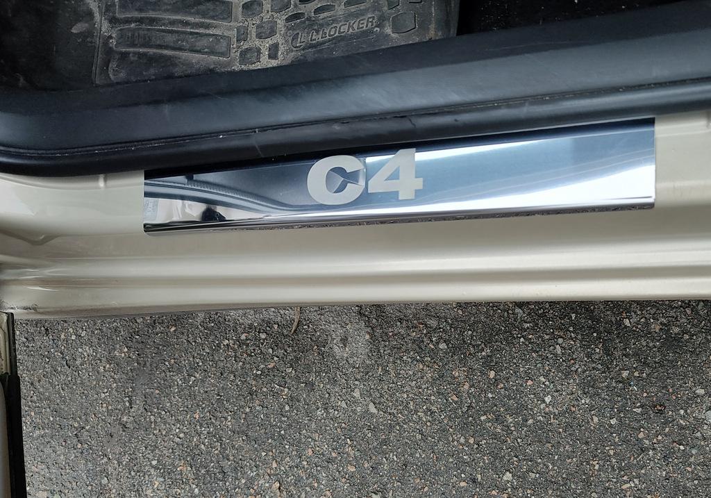 

Накладки на пороги Carmos (нерж) для Citroen C-4 2004-2010 гг