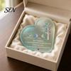 Appreciation Gifts for Long Distance Friend Heart Shape Acrylic Friendship Ornament with Engraved Verse & Bird Tree, Desktop Inspirational Desk Decor