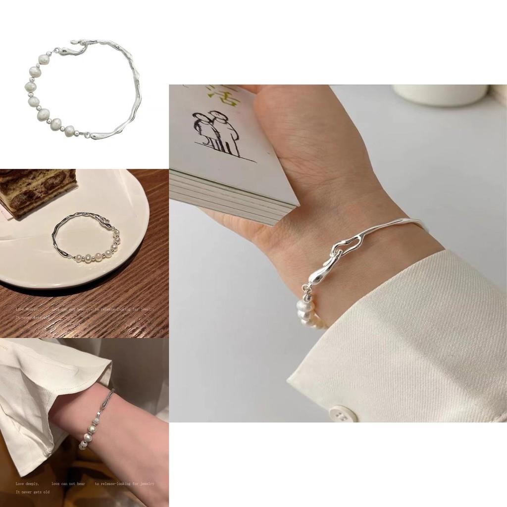 Fashionable French Baroque Pearl Bracelet For Women Unique Minimalist High-end Design