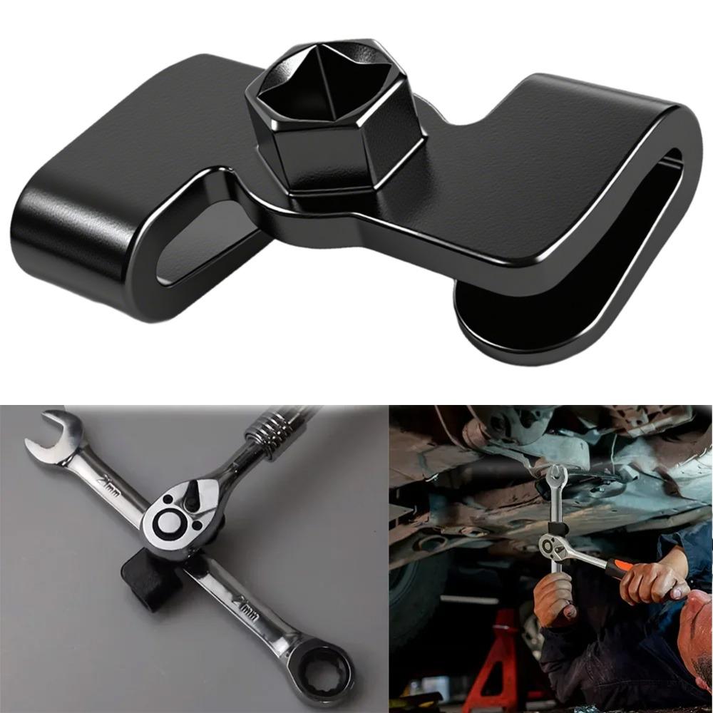 Universal Wrench Extension Adapter Portable Solid Steel Torque Amplifier Anti-Rust Car Repair Tool for 1/2inch & 21mm Hex Driver