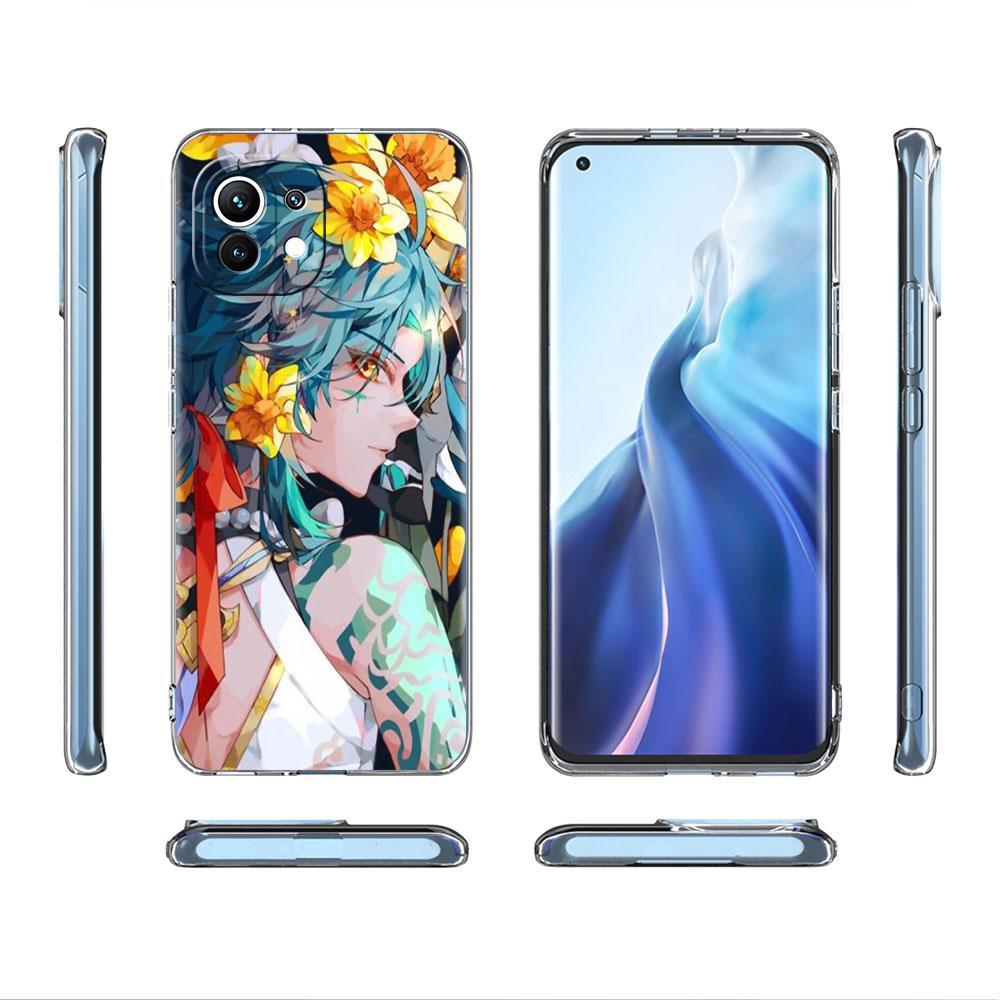 Genshin Impact Raiden Shogun Baal Clear Case For Xiaomi Mi Poco X3 NFC M3 Pro F3 F1 11 Lite 12 Note 10 11T 9T Phone Cover