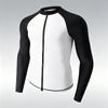 Mens Long Sleeve UV Protection Rash Guard Set With Full-Length Swim Pants Snorkeling Surfing Swimming