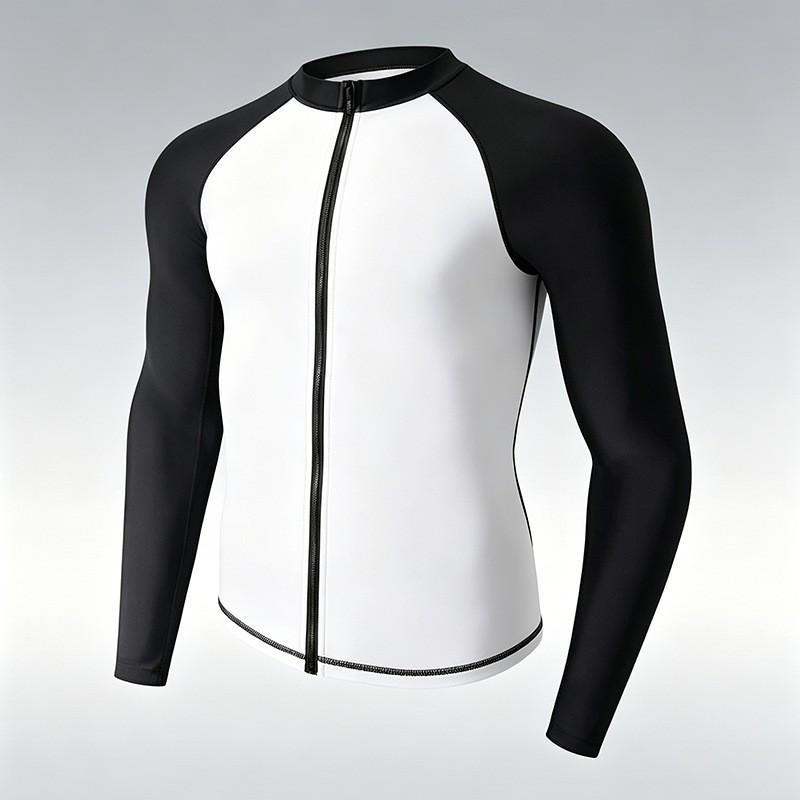 Mens Long Sleeve UV Protection Rash Guard Set With Full-Length Swim Pants Snorkeling Surfing Swimming