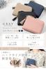 [GRAV] [Soft and Comfortable to the Touch] Women's Mini Wallet, Half Size (Genuine Leather) (Compact yet Large Capacity) L-Shaped Zipper, Skimming Pre